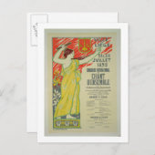 Reproductie van een poster adverteren het "concour briefkaart (Voorkant / Achterkant)