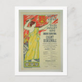 Reproductie van een poster adverteren het "concour briefkaart (Voorkant)