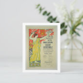 Reproductie van een poster adverteren het "concour briefkaart (Staand voorkant)