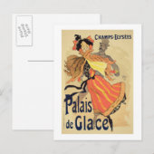 Reproductie van een poster adverteren het "Palais  Briefkaart (Voorkant / Achterkant)
