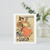 Reproductie van een poster adverteren het "Palais  Briefkaart (Staand voorkant)