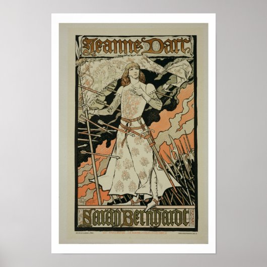 Reproductie van een poster adverteren "Joan of Arc (Voorkant)