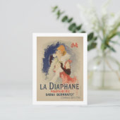 Reproductie van een poster adverteren La Diaphane Briefkaart (Staand voorkant)