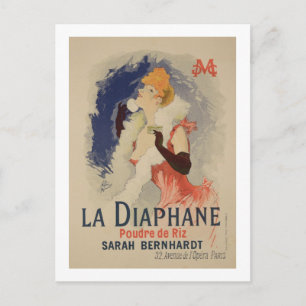 Reproductie van een poster adverteren La Diaphane Briefkaart