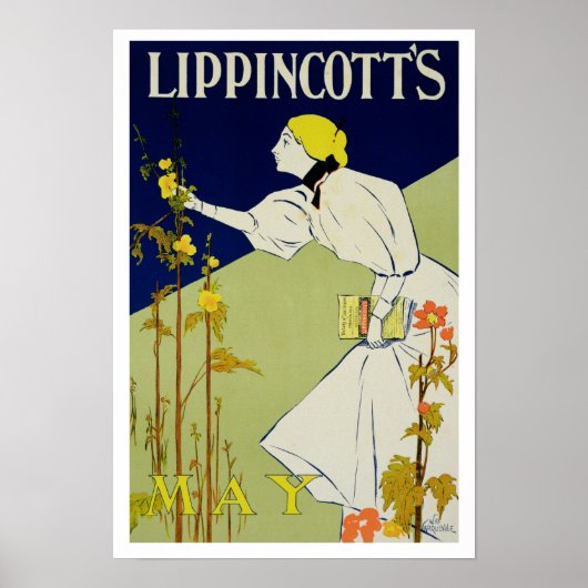 Reproductie van een poster adverteren "Lippincott' (Voorkant)