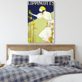 Reproductie van een poster adverteren "Lippincott' Canvas Afdruk (Insitu (Slaapkamer))