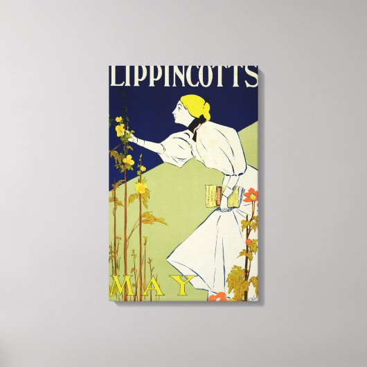 Reproductie van een poster adverteren "Lippincott' Canvas Afdruk (Voorkant)