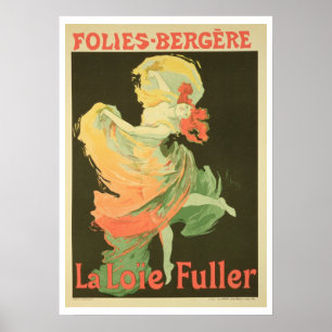 Reproductie van een Poster Adverteren Loie Fuller