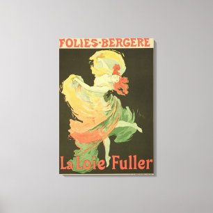 Reproductie van een Poster Adverteren Loie Fuller Canvas Afdruk