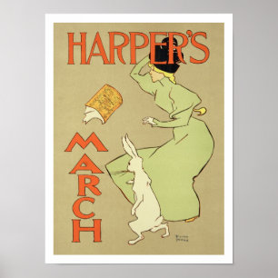 Reproductie van een poster adverteren Mag van Harp