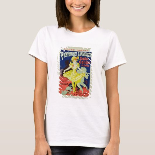 Reproductie van een Poster Adverteren Pantomimes L T-shirt (Voorkant)