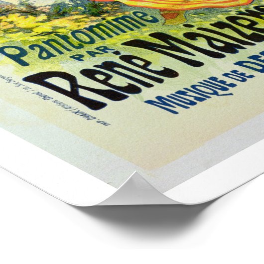 Reproductie van een poster adverteren "The Mirror" (Hoek)