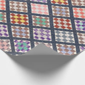 Reproductie van een  Quilt uit 1886 Cadeaupapier (Hoek)