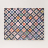 Reproductie van een  Quilt uit 1886 Legpuzzel (Horizontaal)