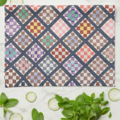 Reproductie van een Quilt uit 1886 Theedoek (Gevouwen)