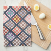 Reproductie van een Quilt uit 1886 Theedoek (Quarter Fold)