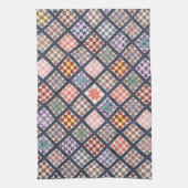 Reproductie van een Quilt uit 1886 Theedoek (Verticaal)