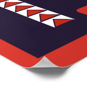  reproductie van olieteken poster (Hoek)