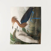 Reproductie van Paarse reiger, 1835 Bord CCLVI Wandkleed (Voorkant)