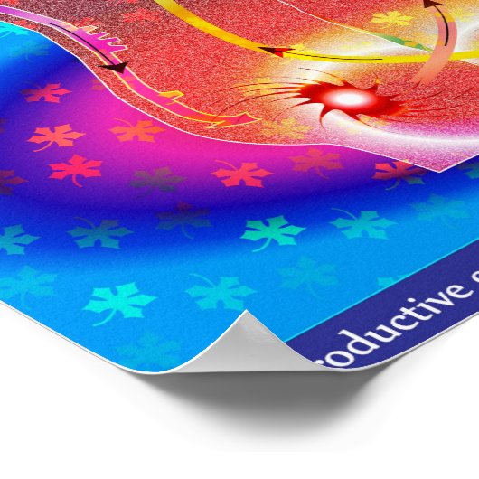 Reproductieve kleuren poster (Hoek)