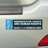 Reproductieve rechten zijn mensenrechten bumpersticker (Op auto)