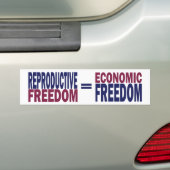 Reproductieve vrijheid bumpersticker (Op auto)