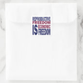 Reproductieve vrijheid vierkante sticker (Tas)