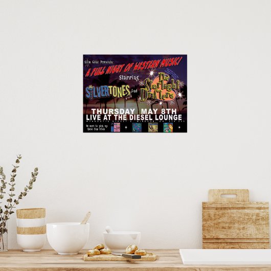 Reproduction Concert Poster (Keuken)