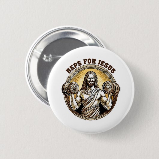 Reps voor Jezus Ronde Button 5,7 Cm (Voorkant /achterkant)
