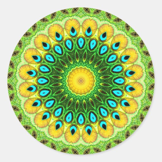 Repsycle Peacolia-Sticker Ronde Sticker (Voorkant)