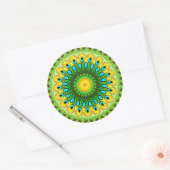 Repsycle Peacolia-Sticker Ronde Sticker (Envelop)