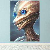 Reptiel Alien Canvas afdrukken (Insitu (Houten vloer))