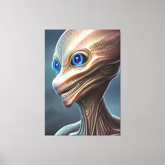 Reptiel Alien Canvas afdrukken (Voorkant)