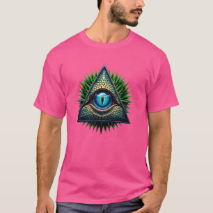 Reptiel Alle Zien Oog Hagedis Mensen Samenzwering  T-shirt