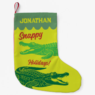 Reptiel Alligator Kinderen Aangepaste Naam Jongen Kleine Kerstsok