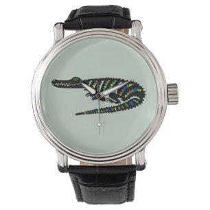 Reptiel - Cool CROCODILE - Wildlife - Verenigde St Horloge