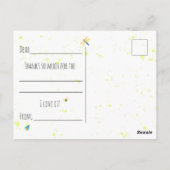 Reptiel Dankkaart Huwelijk Dankbriefkaart Briefkaart (Achterkant)