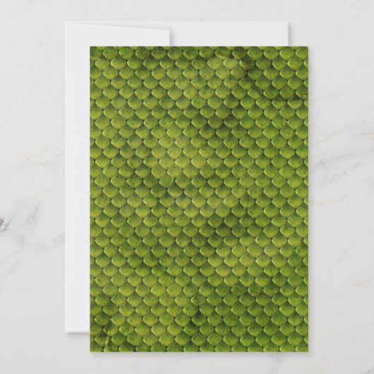 Reptiel en insect bewerkbare uitnodiging (Achterkant)