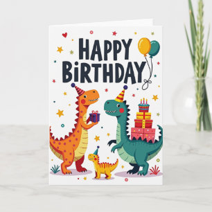 Reptiel Feest Verjaardagskaart Kaart