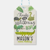 Reptiel Gepersonaliseerde Verjaardag Dank u Labels Cadeaulabel (Voorkant)