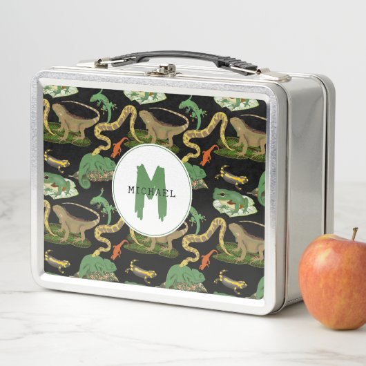 Reptiel, hagedissen en amfibieën Kinder monogram (In situ)