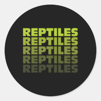Reptiel Herhaalde woorden Herpetologie Reptielen Ronde Sticker