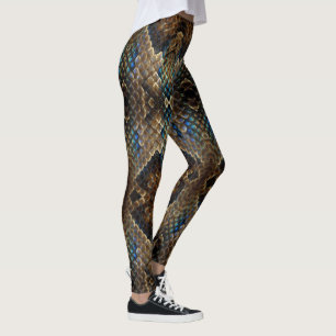 Reptiel huidontwerp op een Leggings
