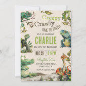 Reptiel Kinder 1e verjaardag Kaart (Voorkant)