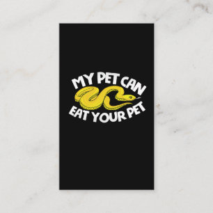 Reptiel Lover Ball Python Yellow Rat Corn Snake Visitekaartje