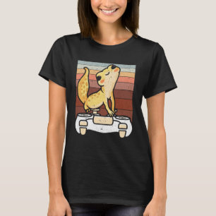 Reptiel luipaard gekko hagedis herpetologie huisdi t-shirt