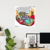 Reptiel Mensen Grappige Cartoon Poster (Thuiskantoor)