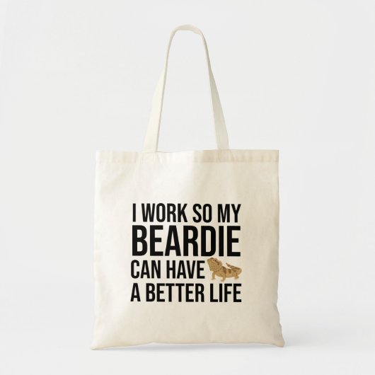 Reptiel Ouder Grappig Werk Quote Tote Bag (Voorkant)