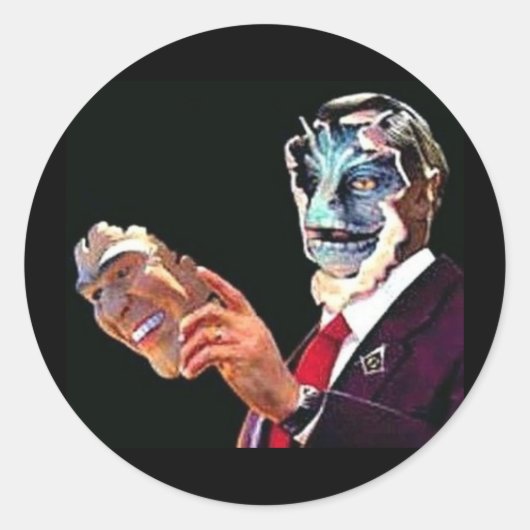 reptiel ronde sticker (Voorkant)