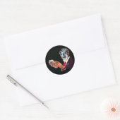 reptiel ronde sticker (Envelop)